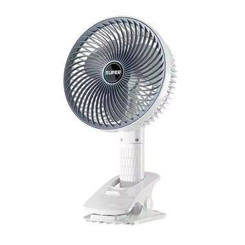 Портативный вентилятор Desktop Fan Multi Function / Аккумуляторный вентилятор на прищепке / Вентилятор мини на USB Jam6703 фото