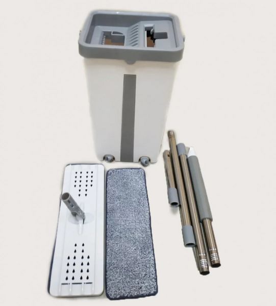 Швабра та Відро Велике Scratch Cleaning Mop зі складаною ручкою та системою віджиму ScratchCleaning фото
