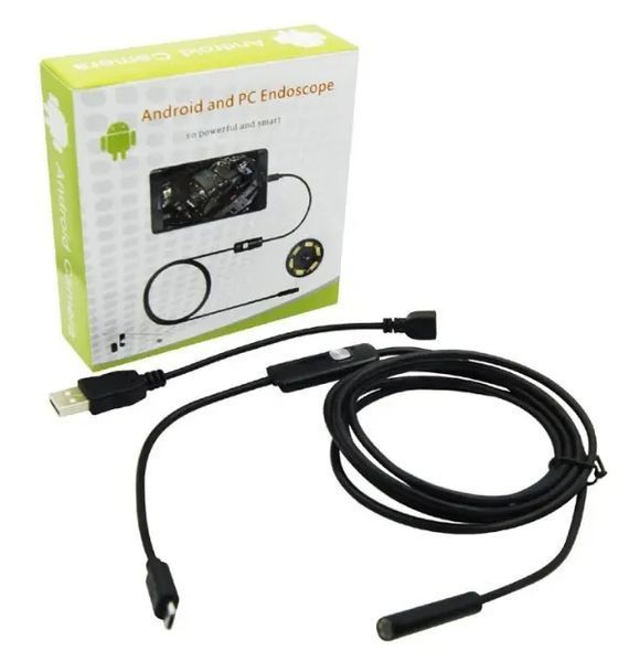 Камера Ендоскоп Android та PC Endoscope, гнучка USB-камера (100P) 5 м 2051114 фото