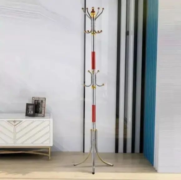 Металева підлогова стійка-вішалка для одягу Coat Rack тренога 16 гачків 5408797 фото