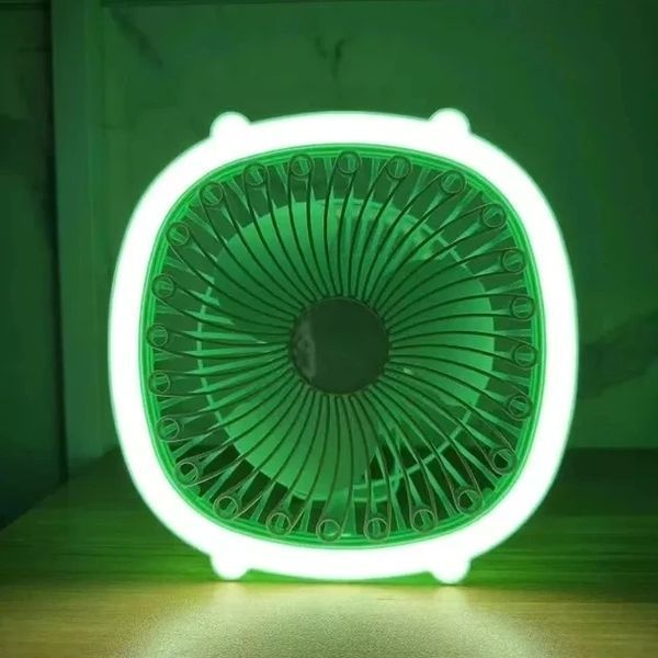 Портативний вентилятор акумуляторний із кільцевою лампою Breeze Silent Fan бездротовий, 3 режими, регулювання NAF33 фото
