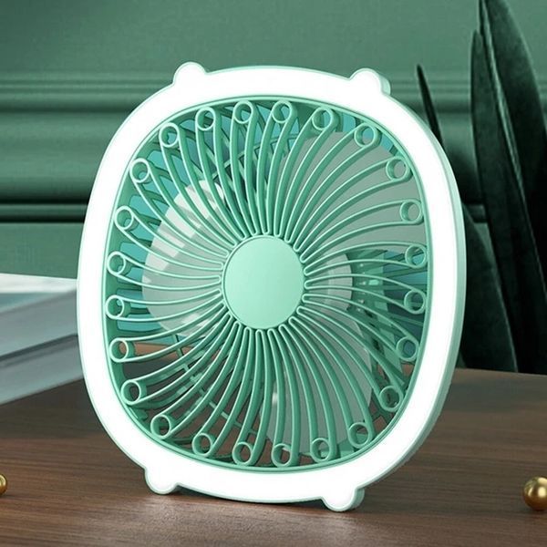 Портативний вентилятор акумуляторний із кільцевою лампою Breeze Silent Fan бездротовий, 3 режими, регулювання NAF33 фото