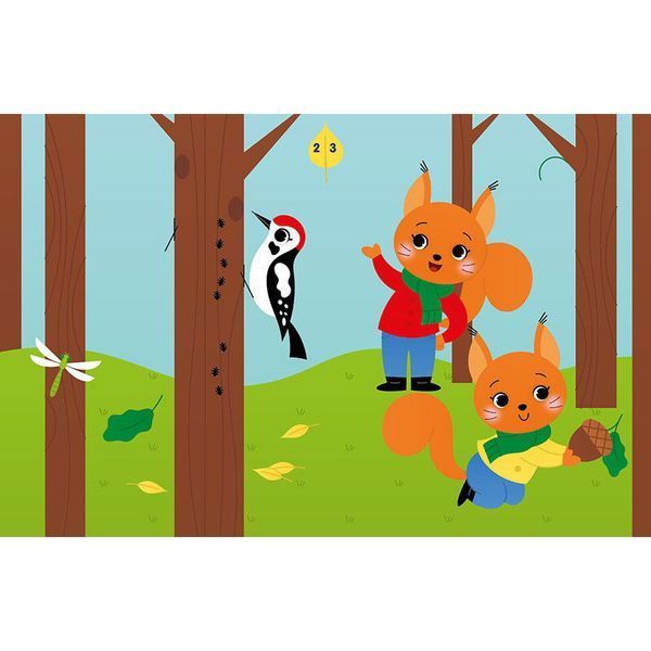 Дитяча книжка "Аплікації наліпками: Ліс" 1655010, 8 сторінок 1655010 фото
