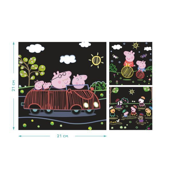Набір гравюр Peppa Pig "Веселі розваги" Dodo 200185 200185 фото