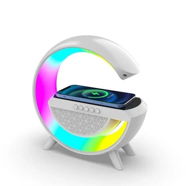 Розумний світильник/Нічник з бездротовою зарядкою для телефону/Bluetooth-колонка ME888 фото