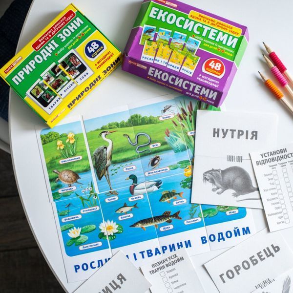 Набір тематичних карток "Екосистеми" 13169003 для дітей 4-6 років 13169003 фото