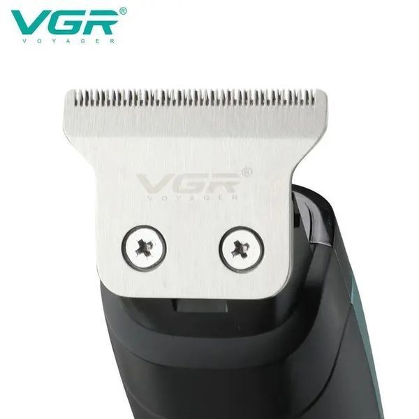 Бездротова машинка для стрижки волосся + 4 насадки, USB, VGR-975 / Акумуляторний триммер для волосся та бороди 239V-975 фото