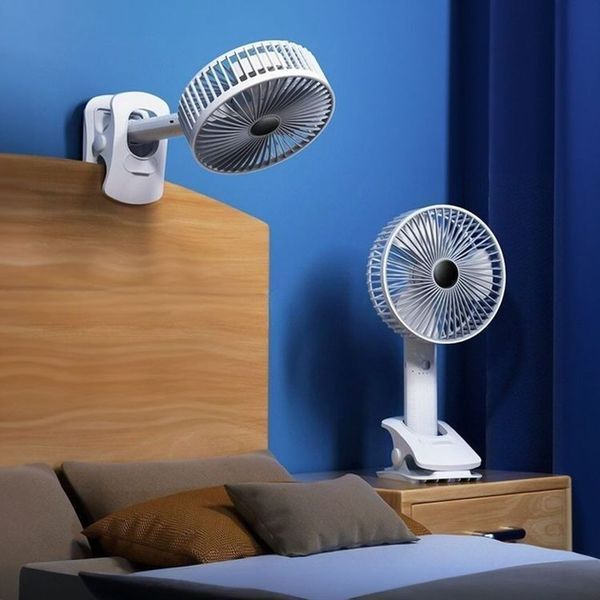 Портативный вентилятор Desktop Fan Multi Function / Аккумуляторный вентилятор на прищепке / Вентилятор мини на USB Jam6703 фото