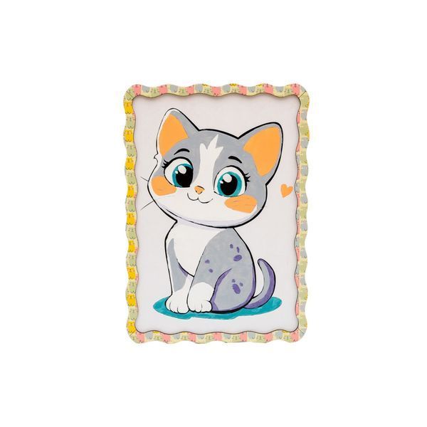 Картина по номерах "Котик" Puz-22945 формат А4 пензлик, фарби, кріплення для стіни Puz-22945 фото