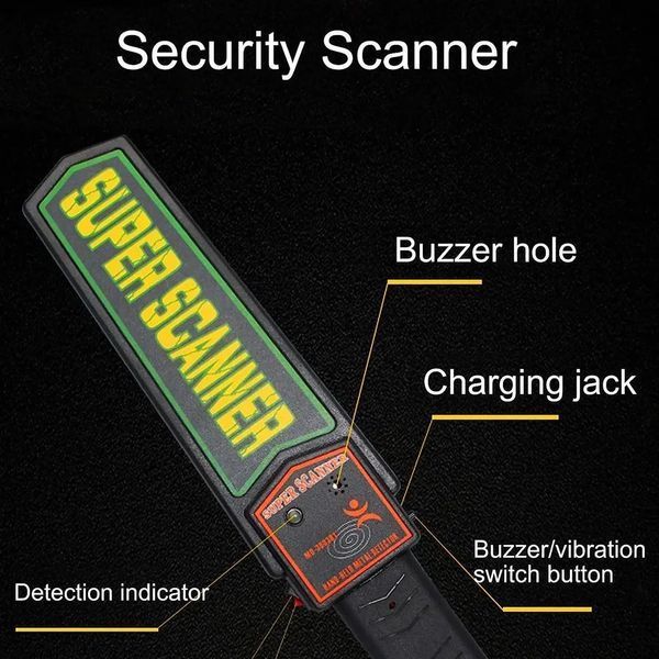 Металошукач Super Scanner MD3003B1  Ручний металодетектор  Доглядовий металошукач MD300 фото