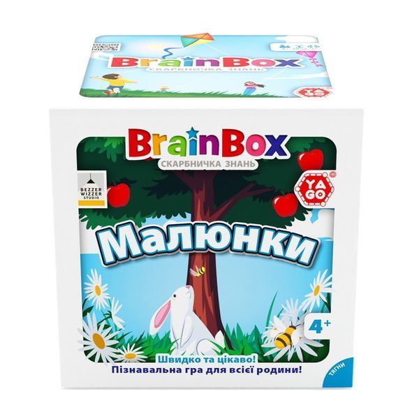Карткова гра Brainbox "Малюнки" Yago BZZBRPI01UA 55 карток 1 гральний кубик BZZBRPI01UA фото