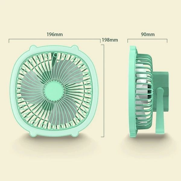 Портативний вентилятор акумуляторний із кільцевою лампою Breeze Silent Fan бездротовий, 3 режими, регулювання NAF33 фото