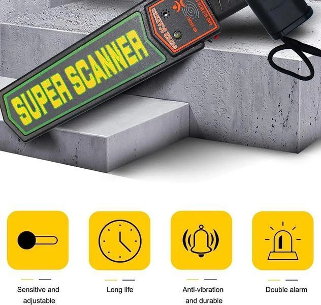 Металошукач Super Scanner MD3003B1  Ручний металодетектор  Доглядовий металошукач MD300 фото