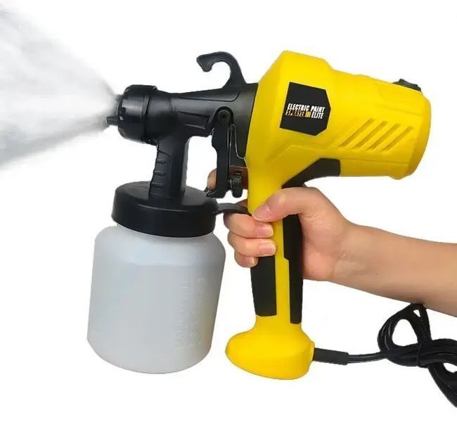 Електричний розпилювач для фарби Electric Paint Sprayer 500W ручний прилад пульверизатор, розпилювач 800 мл краскопульт 3 ступеня розпилення 2127482 фото