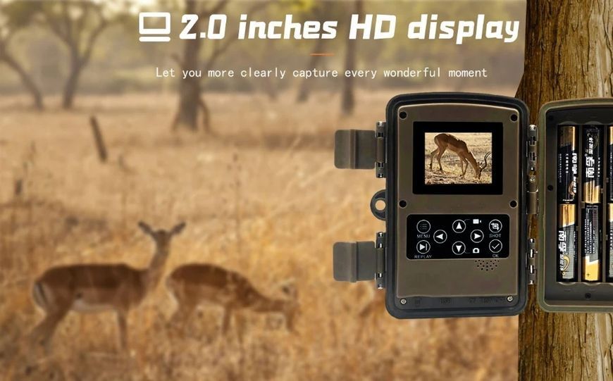 Нагрудна боді-камера Фотолівичка PR700PRO мисливська камера P66 12mp з екраном і нічним баченням PR700 фото