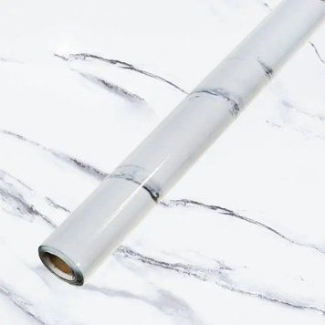 Самоклеюча плівка Supretto Мармур 3Mх0. 60M чорна 54065231 фото