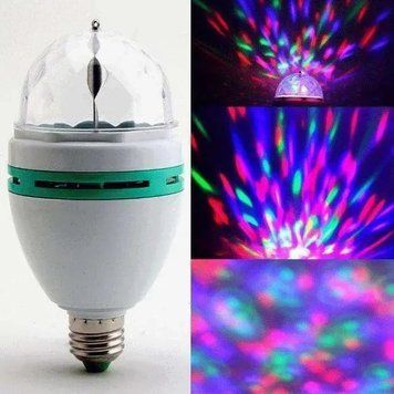 СВІТОДІОДНА ДИСКО-ЛАМПА з патроном LED MINI PARTY sa90935 фото