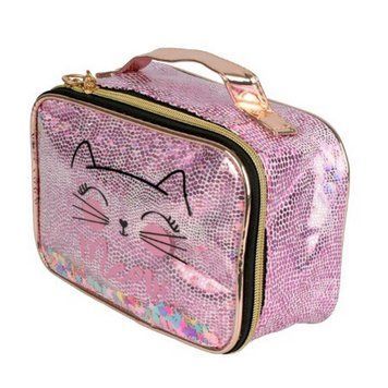 Дитяча косметичка з принтом "Кішка" T21398, 21x13x12 см T21398 фото