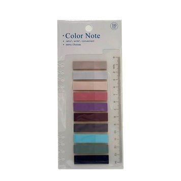 Закладка з лінійкою 2 в 1 "stick Notes" Р80-5 різнокольорові Р80-5 фото