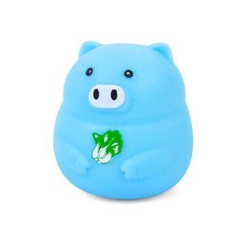 Дитяча іграшка-антистрес "Свинка" MS 3950(Blue) з борошном, 8 см MS 3950(Blue) фото