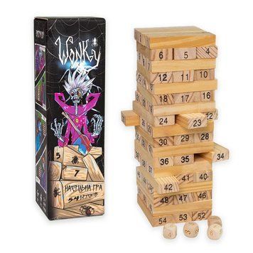 Розважальна гра "Wonky" 30358 дерев'яна, українською мовою 30358 фото