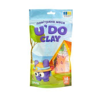 Набір для творчості "Повітряна маса U'DO Clay" 30879, 16 штук 30879 фото