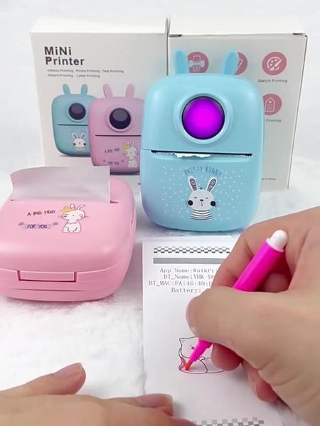 Портативний міні-принтер Bluetooth Mini Printer D7 pan74741 фото