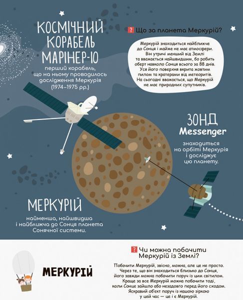 Дитяча книга "Моя перша енциклопедія" Загадковий космос" 866002 укр. мовою 866002 фото