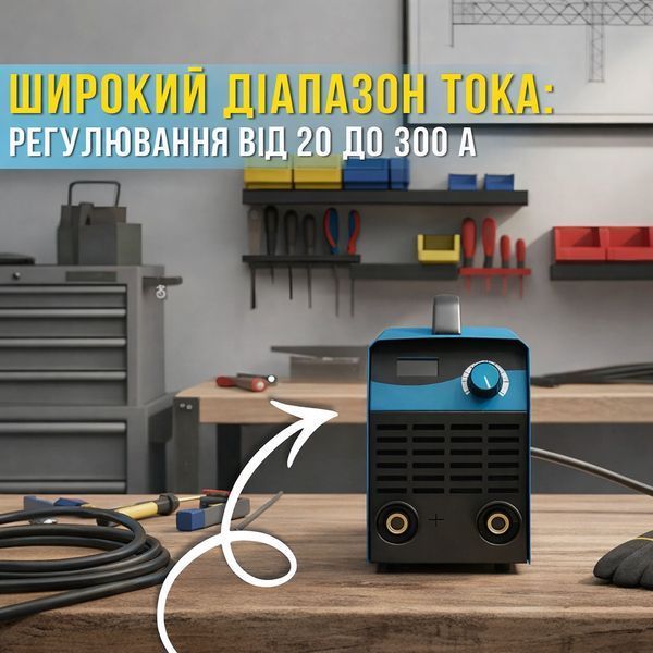 Інверторний зварювальний апарат&nbsp;з цифровим дисплеєм Vollyx VOL-MM-300 220 V MM300 фото