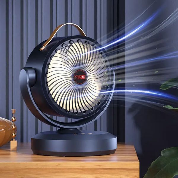 Акумуляторний міні вентилятор VU-05/FS-25 з поворотом / Вентилятор Mini fan з LED-підсвічуванням та USB M17135 фото