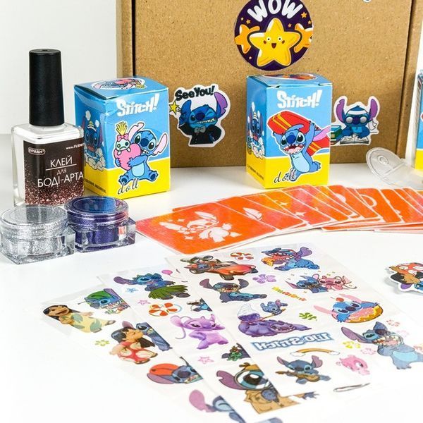 Набір для біо-тату "Wow Box Стіч " wow-box-stich-3 для 3 дітей wow-box-stich-3 фото