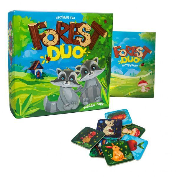 Настільна гра-мемо "Forest Duo" 30867 інструкція 64 фішки 30867 фото
