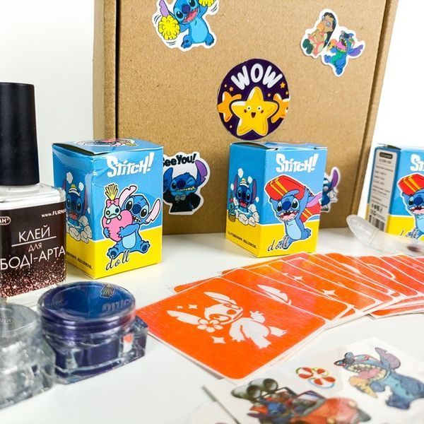 Набір для біо-тату "Wow Box Стіч " wow-box-stich-3 для 3 дітей wow-box-stich-3 фото