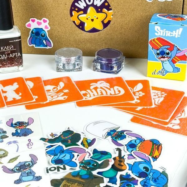 Набір для біо-тату "Wow Box Стіч " wow-box-stich-3 для 3 дітей wow-box-stich-3 фото