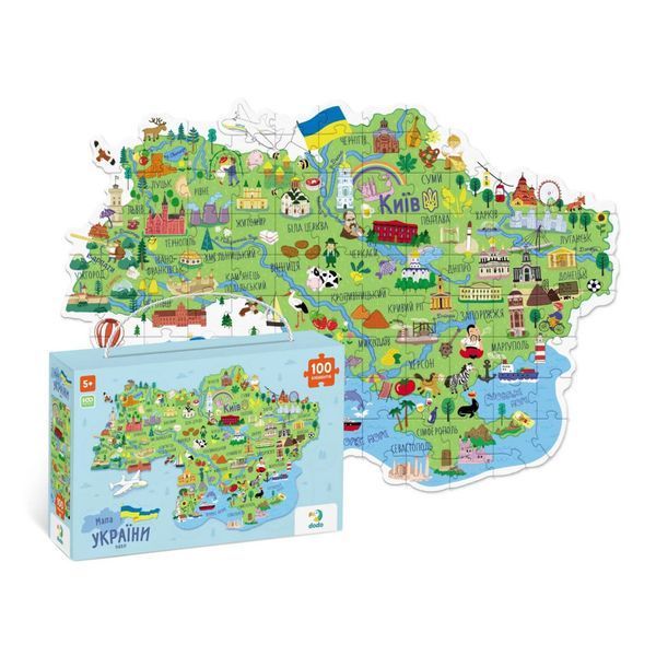 300267 Пазл &laquo;Карта України&raquo; 100 елементів 300267 фото