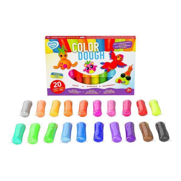 Набір для ліплення з тістом Color Dough 41204, 20 стиків 41204L фото