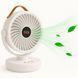 Акумуляторний міні вентилятор VU-05/FS-25 з поворотом / Вентилятор Mini fan з LED-підсвічуванням та USB M17135 фото 2