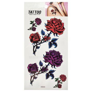 Тимчасове татуювання "Троянди Tattoo" 1020-HM340 1020-HM340 фото