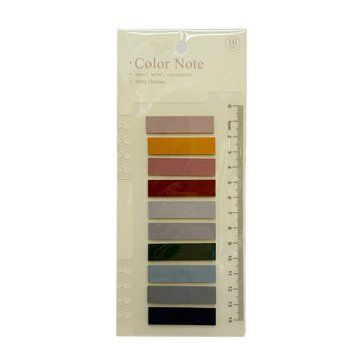 Закладка з лінійкою 2 в 1 "stick Notes" Р80-6 різнокольорові Р80-6 фото