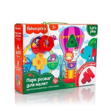 Гра-конструктор з болтами @Fisher-Price. Парк розваг@ Vladi Toys VT2905-21 Укр VT2905-21 фото