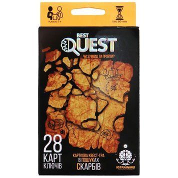 Карткова квест-гра "BEST QUEST" (укр.) BQ-01-01-04U BQ-01-03U BQ-01-03U(Yellow) фото