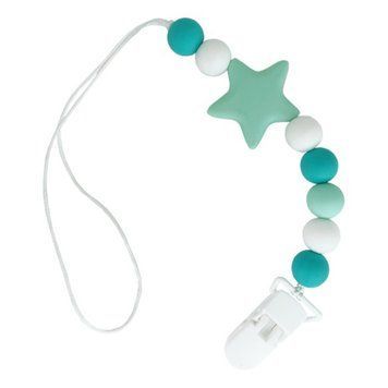 Ланцюжок для пустушки "Зірка" MGZ-0512(Turquoise) силіконовий MGZ-0512(Turquoise) фото