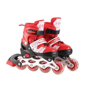 Роликові ковзани RL2501(Red) колеса PVC, розмір S (30-33), зі світлом RL2501(Red) фото