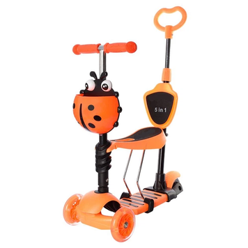 Дитячий самокат Best Scooter 5в1 Сонечко Помаранчевий MA999652/4 фото