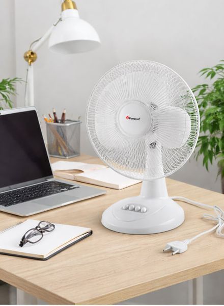 Вентилятор настільний DOMOTEC MS-1626 White з автоповоротом 3 режими 40 Вт 2015207 фото