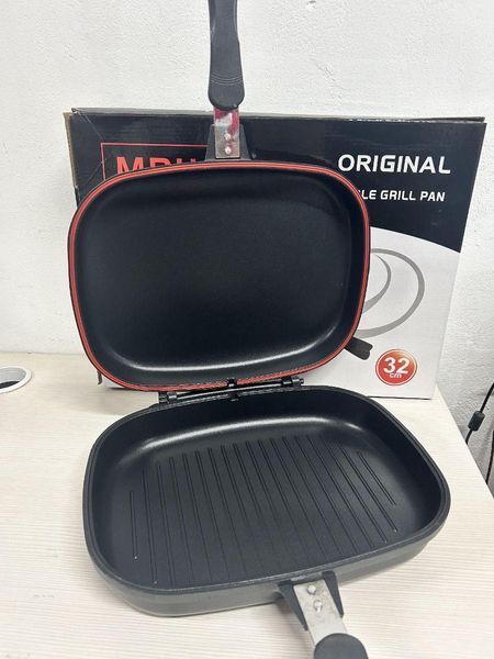 Подвійна сковорода-гриль Double Grill Pan 32 см. DGP32 фото