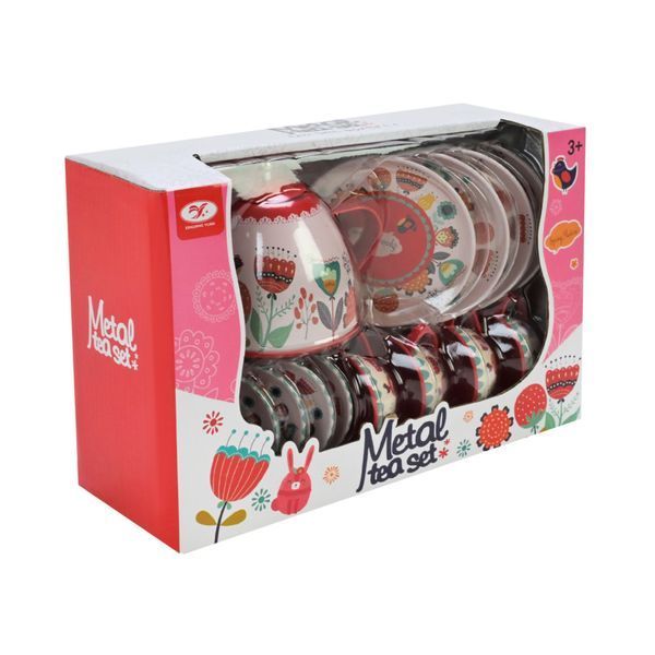 Дитячий набір посуду Tea set 620-C5 метал, 14 предметів 620-C5 фото
