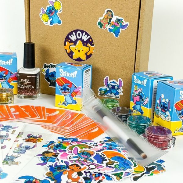 Набір для біо-тату "Wow Box Стіч" wow-box-stich-5 для 5 дітей wow-box-stich-5 фото