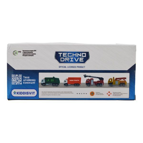 Автомодель ігрова VOLVO ГАЗОВОЗ UPG TechnoDrive 250301, 11 см 250301 фото