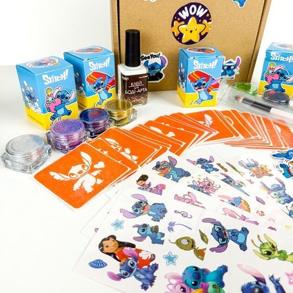 Набір для біо-тату "Wow Box Стіч" wow-box-stich-5 для 5 дітей wow-box-stich-5 фото